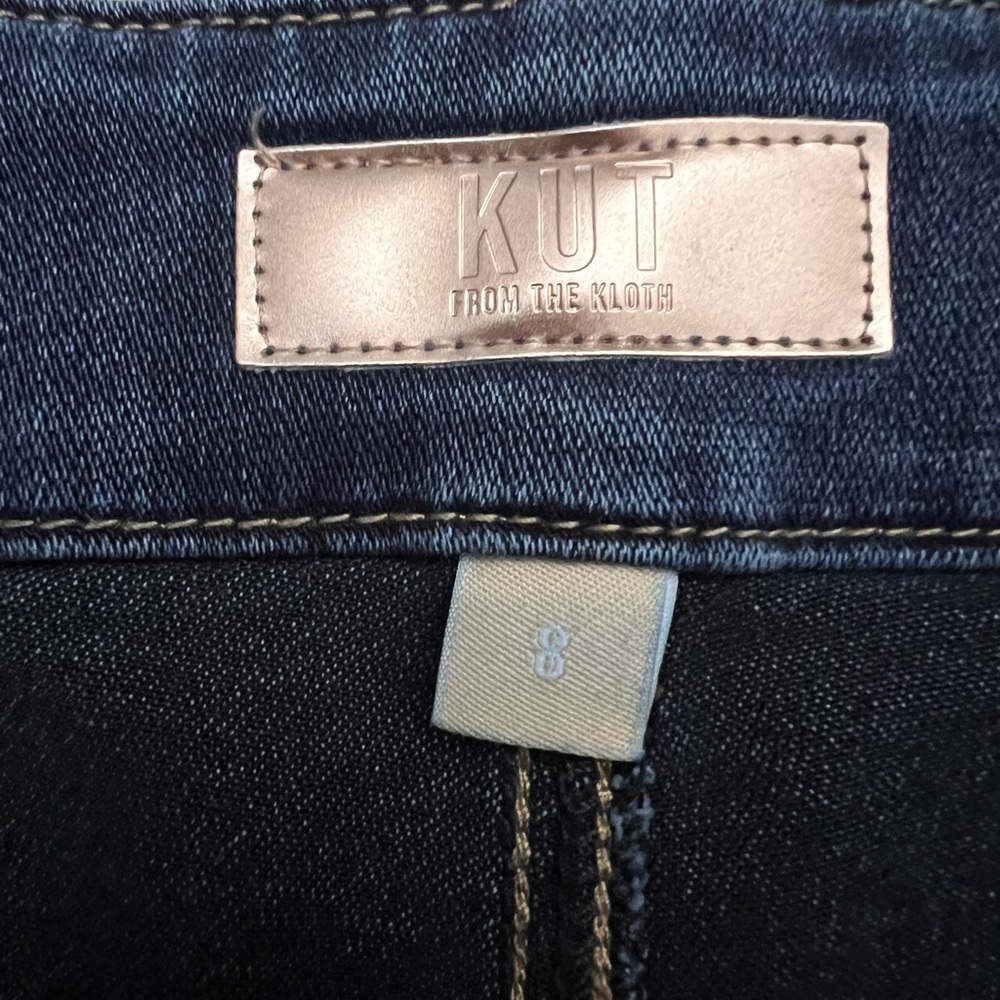 Kut from the Kloth Dark Blue Meg Wide Leg High Rise - Picture 2 of 4